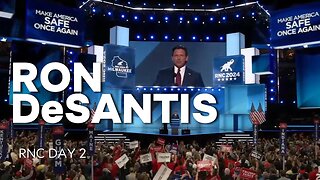 Ron DeSantis Speech Republican National Convention Milwaukee 2024, Day 2