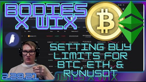 BXW - Setting up Buy Limitis for BTC, ETH and RVNUSDT - The start of the trust for a signals service