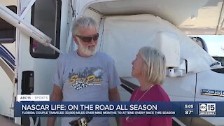 Florida couple travels 33,000 miles to attend every NASCAR race this season