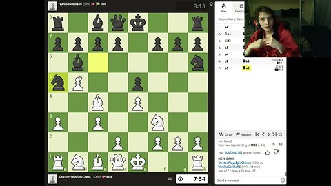 Online Rated Chess Match #7 On PC With Live Commentary