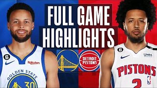 Warriors at pistons || nba full game 2022 || October 30 2022 || golden state warriors