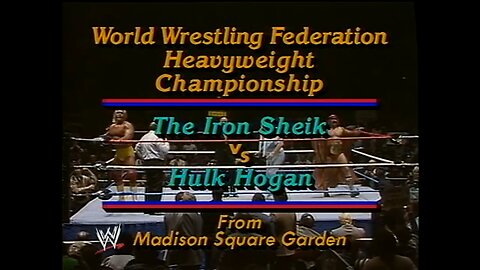 The Incredible Hulk Hogan vs The Iron Sheik for the WWF Championship