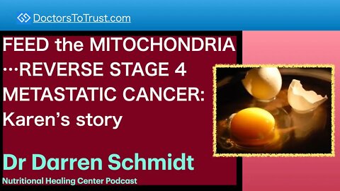 DARREN SCHMIDT 1 | FEED the MITOCHONDRIA…REVERSE STAGE 4 METASTATIC CANCER: Karen’s story