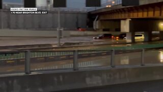 Flooding on I-70 near Brighton Boulevard exit