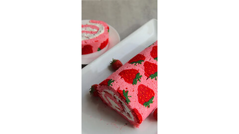 Strawberry Swiss Roll