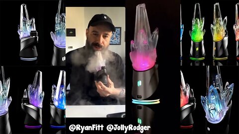 Puffing Puffco Peak Pro Atomizer Testing By CEO Roger V On Ryan Fitt Custom Glass