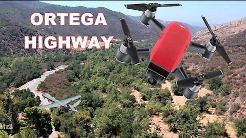 Drone on Ortega Highway CA. Harley Ride there.