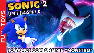 SONIC UNLEASHED #2 🔵 Jogando pela PRIMEIRA VEZ uma fase com o SONIC LOBISOMEM! AUUUUUU 🌜🐺🔵