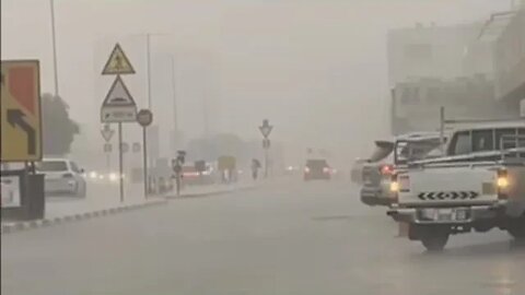UAE Rain Today Heavy Rain Disaster Ras Al Khaimah looking Like Evening View Rain Flood In UAE DUBAI