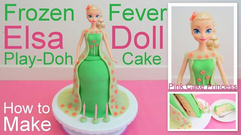 Copycat Recipes Frozen Fever Elsa Doll Play-Doh Cake how to - April Fools Day Trick Cake
