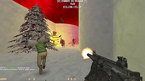 Counter-Strike: Zombie Escape Mod - ze_isla_xmas_finally_fixed on Dawn of Dead