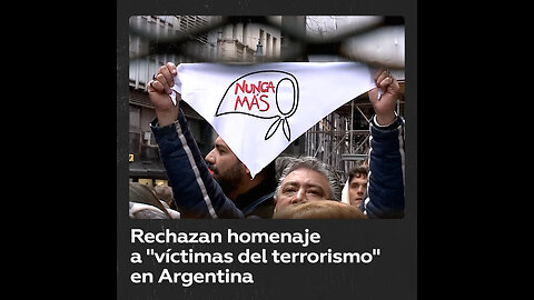 Miles de personas rechazaron un homenaje a las víctimas de la guerrilla en Buenos Aires