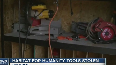 Tools stolen from Habitat for Humanity site