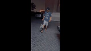 Kid playing amazing football