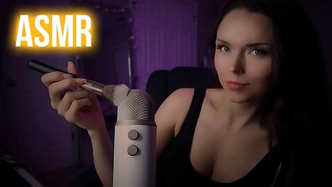 ASMR // Mic & Face Brushing TINGLY RELAXATION...