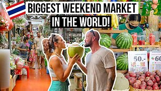 INSANE Market is BIGGEST IN THE WORLD! | Chatuchak Weekend Market Bangkok