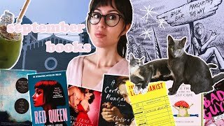 september book reading VLOG 💗 | 7 books | psychos, quiet librarians & fabulous frogs 🐸 👢