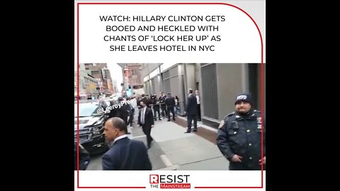 Hillary booed and heckled with “Lock her up” chants.