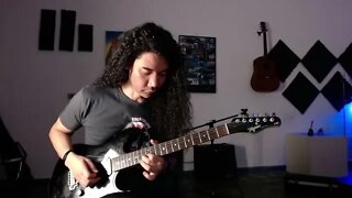 Improviso de guitarra com Digitech Trio Plus, Ampero Stomp 2 e Tagima Stella