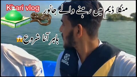 Snakes in Mangla dam😲😲lettest update 2024