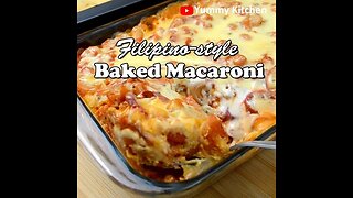 Baked Macaroni Filipino-style