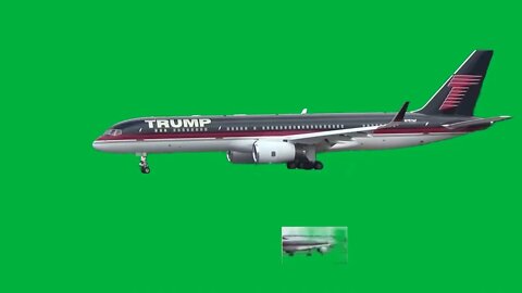 TRUMP PLANE GREEN SCREEN EFFECTS/ELEMENTS