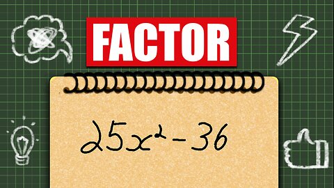 Factoring the difference of squares