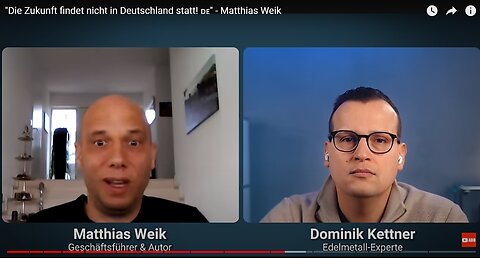 "Die Zukunft findet nicht in Deutschland statt! 🇩🇪" - Matthias Weik