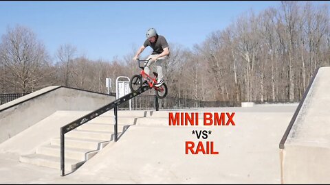 MINI BMX ** VS ** HANDRAIL!