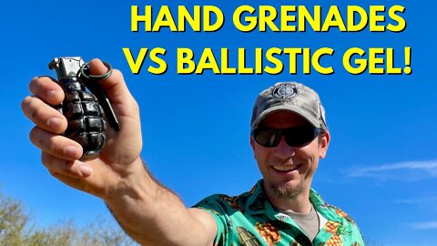 Hand Grenade VS Ballistic Gel in Slow Motion!