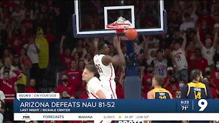 Arizona defeats NAU 81-52