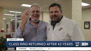 Man reunited with class ring after 42 years