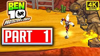 BEN 10 PROTECTOR OF EARTH PS2 Walkthrough PART 1 : Grand Canyon No Commentary [4K 60FPS] (PSP, WII)