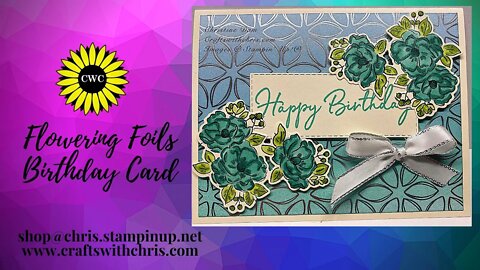 Birthday card using Free Stampin' Up! products