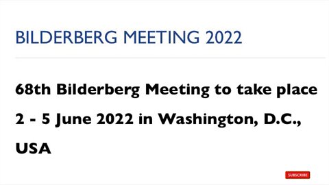 Bilderberg Meeting 2022