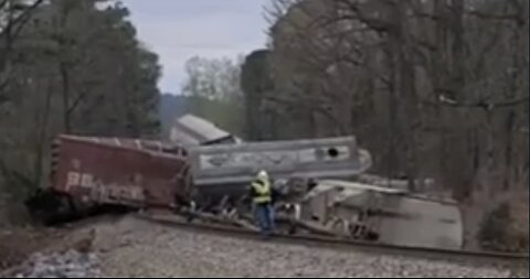 Train Derailment In Alabama, USA