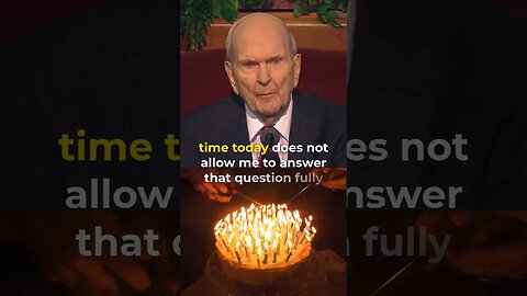 Crucial lessons from 99 years of living | President Nelson