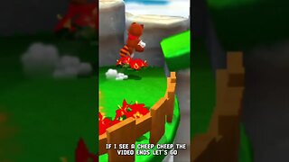 If I See Cheep Cheep The Video Ends #shorts #supermario #challenge