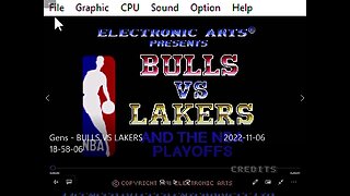 Bulls Vs Lakers and the NBA Playoffs Genesis rom