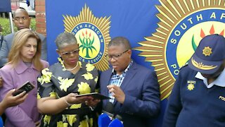 UPDATED WITH VIDEO: Mbalula claims DA link to Makhosi Khoza SMS threats (CLK)