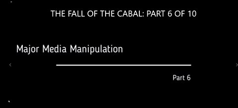 PART 6 OF A 10-PARTS SERIES ABOUT THE FALL OF THE CABAL BY JANET OSSEBAARD