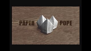The paper pope and the crucifix