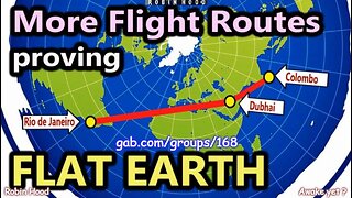 More Flight Routes proving FLAT EARTH