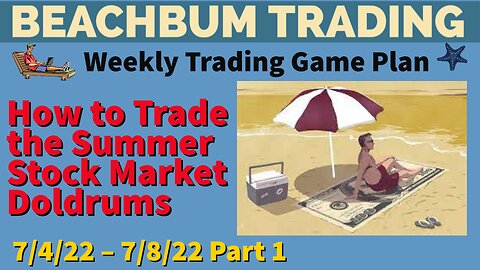 How to Trade the Summer Stock Market Doldrums | [Weekly Trading Game Plan] 7/4 – 7/8/22 | Part 1