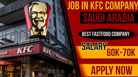 KFC Job vacancy In Saudi Arabia | Best Fastfood Company | Saudi Jobs | @gulfvacancy07