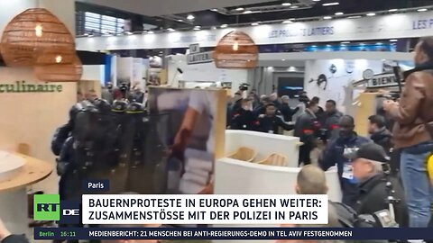 Bauernproteste in Paris: Zusammenstöße mit Polizei auf Landwirtschaftsmesse