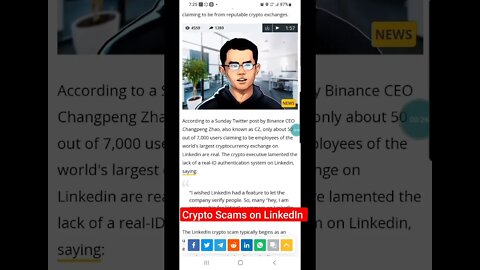 Only 50 or so profiles out of 7,000 Binance employees on LinkedIn are real, says CZ