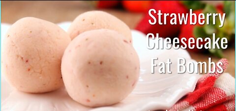 Keto Strawberry Cheesecake Fat Bombs - keto Diet Recipes:- Video 9 #Recipes #Keto