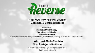 Disease in Reverse Weekly #22- Workshop- 2024 Goals