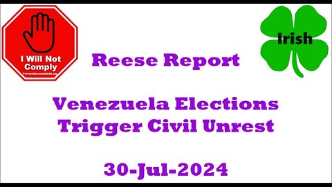 Venezuela Elections Trigger Civil Unrest 30-Jul-2024